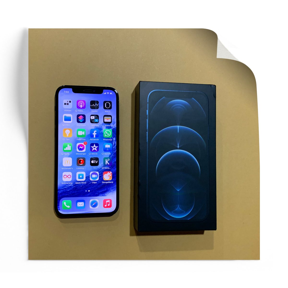 IPHONE 12 PRO 128GB PACIFIC BLUE ( PHYSICAL DUAL SIM PTA APPROVED)